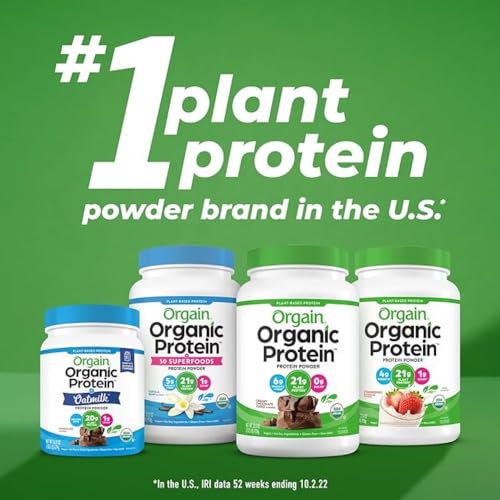 Orgain Organic Unflavored Vegan Protein Powder, Natural Unsweetened - 21g Plant Based Orgain Au supplements
