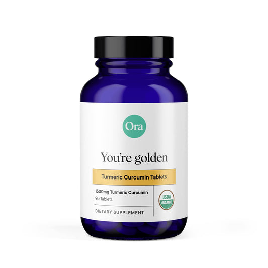 Ora Organic Turmeric Curcumin with Piperine - Pure Extracts for Joint Stress and Cardiovascular Health, Support Healthy Cognitive Function, No Filler Ingredients - 90 Vegan Tablets, 1 Month Supply Ora OrganicUS supplements