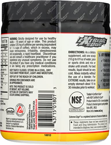 Bluebonnet Nutrition Extreme Edge Pre workout, Muscle Recharging Formula, Increases Bluebonnet Au supplements