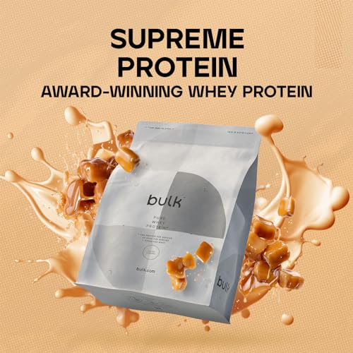 Bulk Pure Whey Protein Powder Shake, Salted Caramel, 500 g, Packaging May Vary Bulk Au supplements
