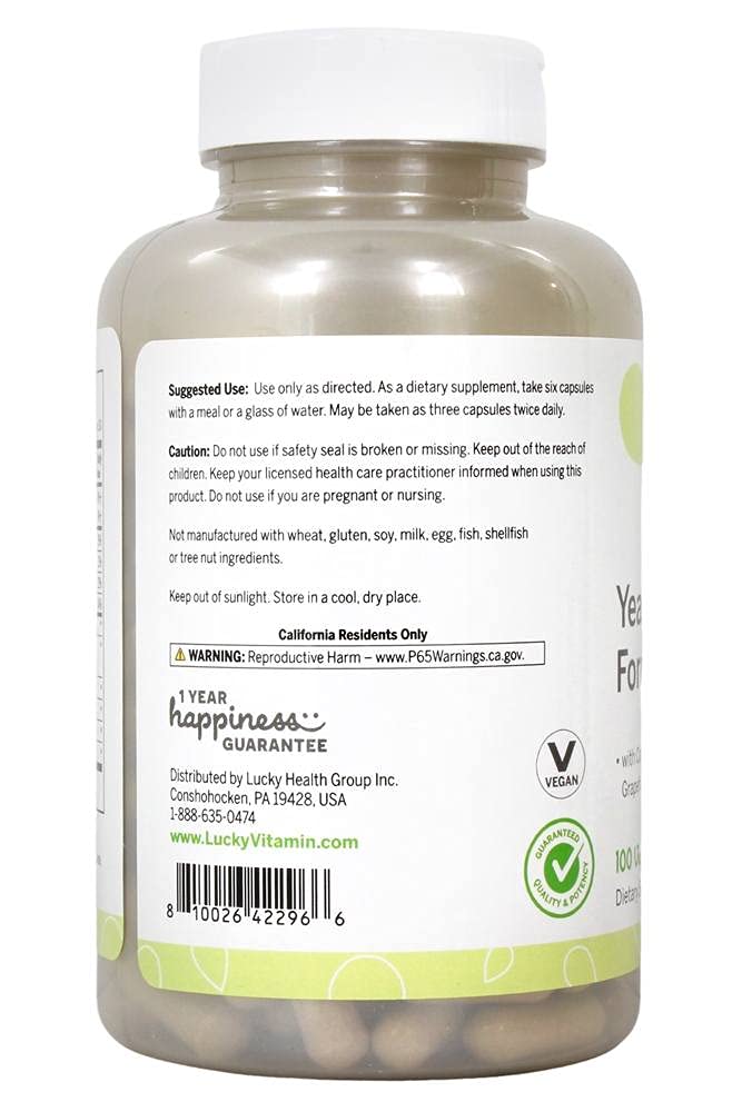 Lucky Vitamin - Yeast-Defense Formula - 180 Veg Capsules Lucky Vitamin Au supplements