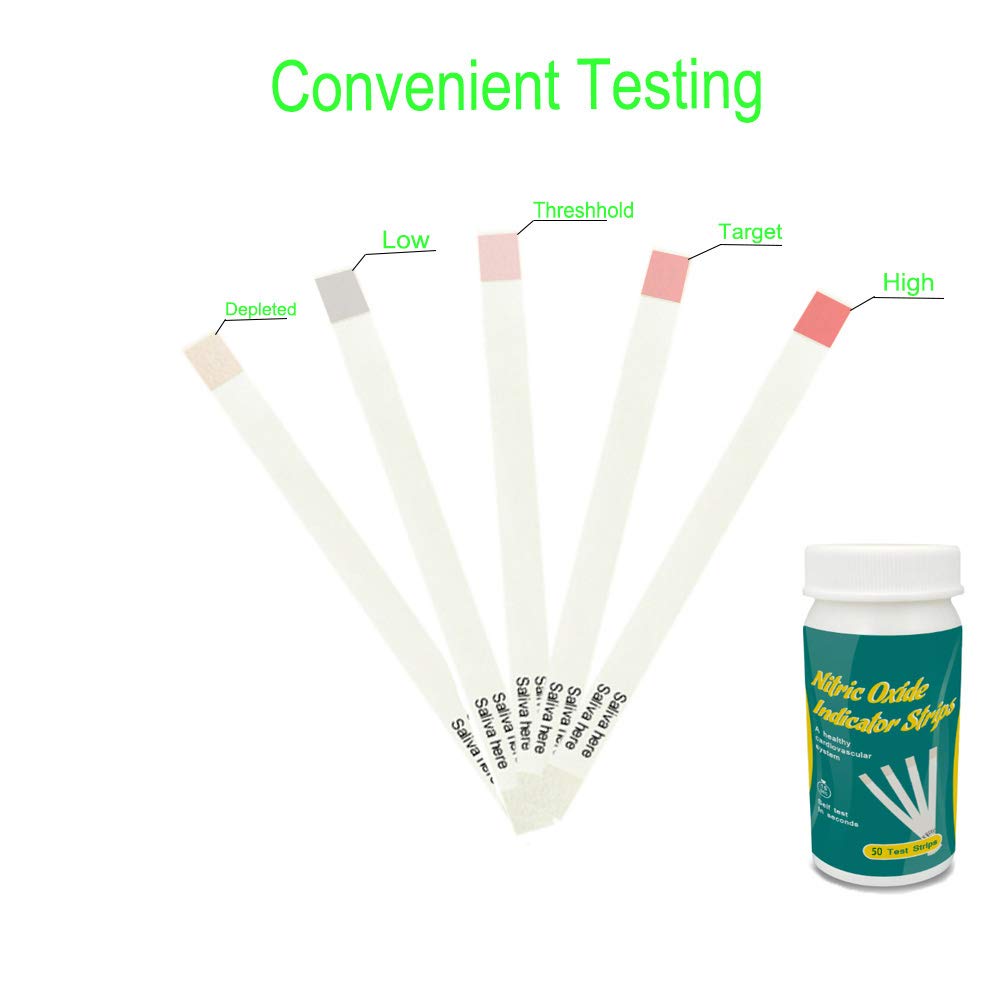 Nitric Oxide Test Strips [50strips]- Nitric Oxide Indicator Strips Work by Measuring The TONNYLAB Au supplements