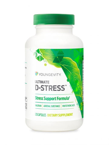 Youngevity Ultimate D-Stress™ – Natural Stress Relief Supplement with Magnesium, Valerian Root Extract, and B Vitamins – Supports Adrenal Health and Nervous System – 120 Capsules (Pack of 1) Youngevity Au supplements