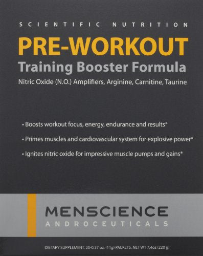 MenScience Androceuticals Pre-Workout Training Booster Formula, 0.4 oz MenScience Au supplements