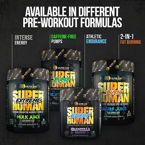 ALPHA LION Superhuman Pre Workout Powder, Beta Alanine, L-Taurine & Tri-Source ALPHA LION Au supplements