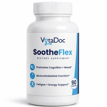 VytaDoc SootheFlex Joint, Energy & Mood Support for Women | Turmeric 900mg, Ferrochel® Iron, Magnesium Malate, Vitamin D3, Ginger, Selenium | 90 Capsules | Gentle Iron — Easy on Digestion VytaDoc Au supplements