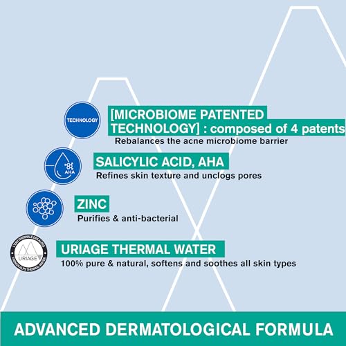 Uriage Hyseac 3-regul+ | Face Moisturizer For Oily Skin Prone To Acne. Pimples, Spots Uriage Au supplements
