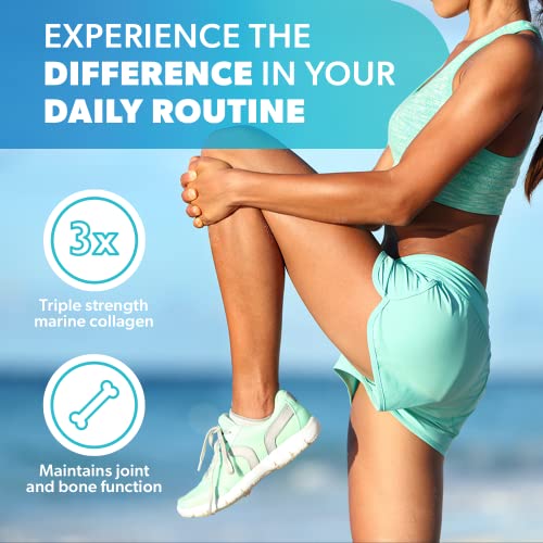 Marine Collagen Capsules - 1855mg - 120 Capsules - Enriched with Hyaluronic Acid & Vitamins C & E Hello Pure Au supplements