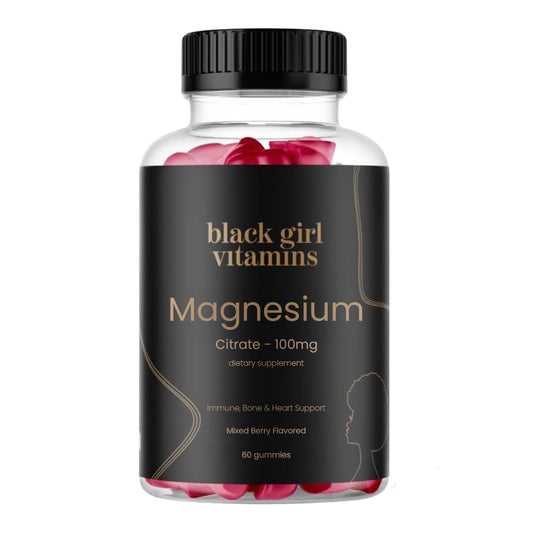 Black Girl Vitamins - Magnesium Gummies, for Sleep, Immunity, and Bone Support. Magnesium Citrate Supplement Black Girl VitaminsUS supplements