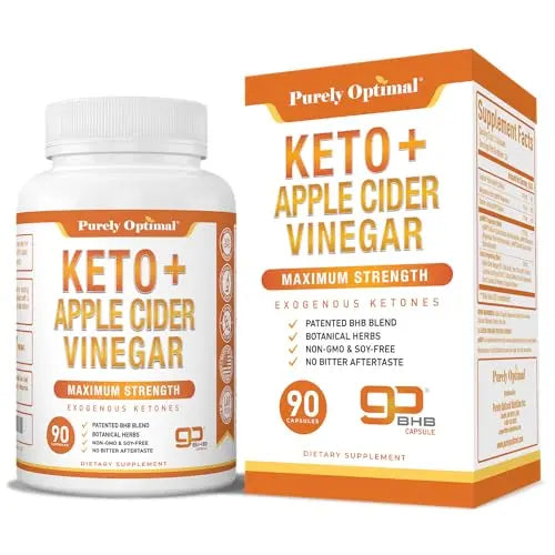 Purely Optimal Keto BHB + Apple Cider Vinegar Capsules with The Mother - Keto Diet Purely OptimalAU supplements