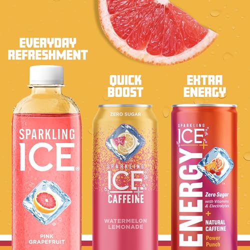 Sparkling Ice, Pink Grapefruit Sparkling Water, Zero Sugar Flavored Water, with Antioxidants Sparkling ICE Au supplements
