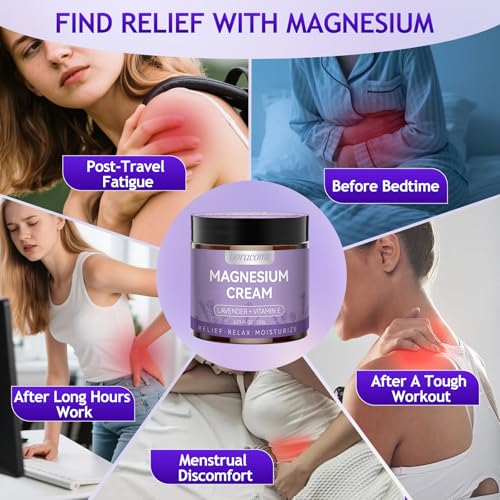 Doracome Magnesium Moisturizing Cream for Muscle Relief, Sleep Support and Stress Relief, Fast-Absorbing Formula,Skin Friendly,Lightly Scented-SJX Doracome Au supplements