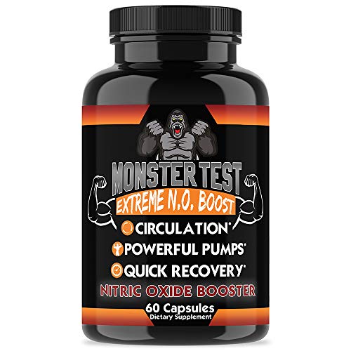 Angry Supplements Monster Test Nitric Oxide Booster Capsules, Extreme N.O Boost Angry Supplements Au supplements