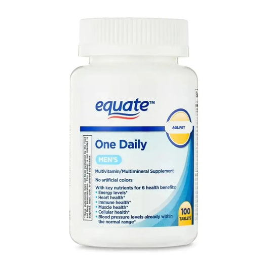 AGILIPET Equate One Daily Men's Multivitamin Multimineral Supplement Tablets, 100 Count Sticker AGILIPETAU supplements