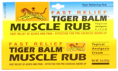 Tiger Muscle Rub Topical Analgesic Cream 2 Ounces (57 g) (Pack of 4) Tiger Balm Au supplements