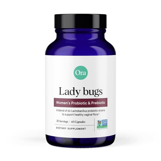 Ora Organic Prebiotics and Probiotics for Women - Lactobacillus for Vaginal and Urinary Tract Health, Contains 16 Billion CFU, 6 Strains - 1 Month Supply, 60 Vegan Probiotic Capsules Ora OrganicUS supplements