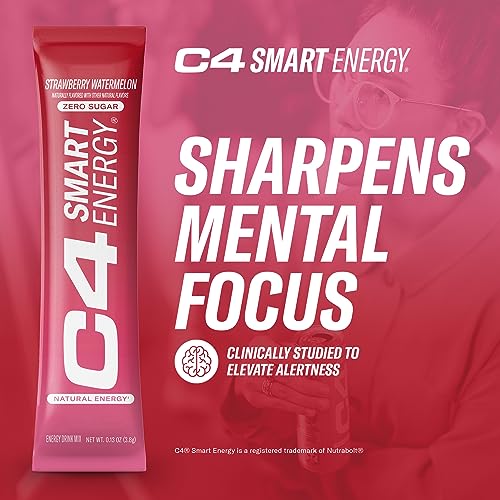 C4 Smart Energy Powder Stick Packs - Sugar Free Performance Fuel & Nootropic Brain Cellucor Au supplements