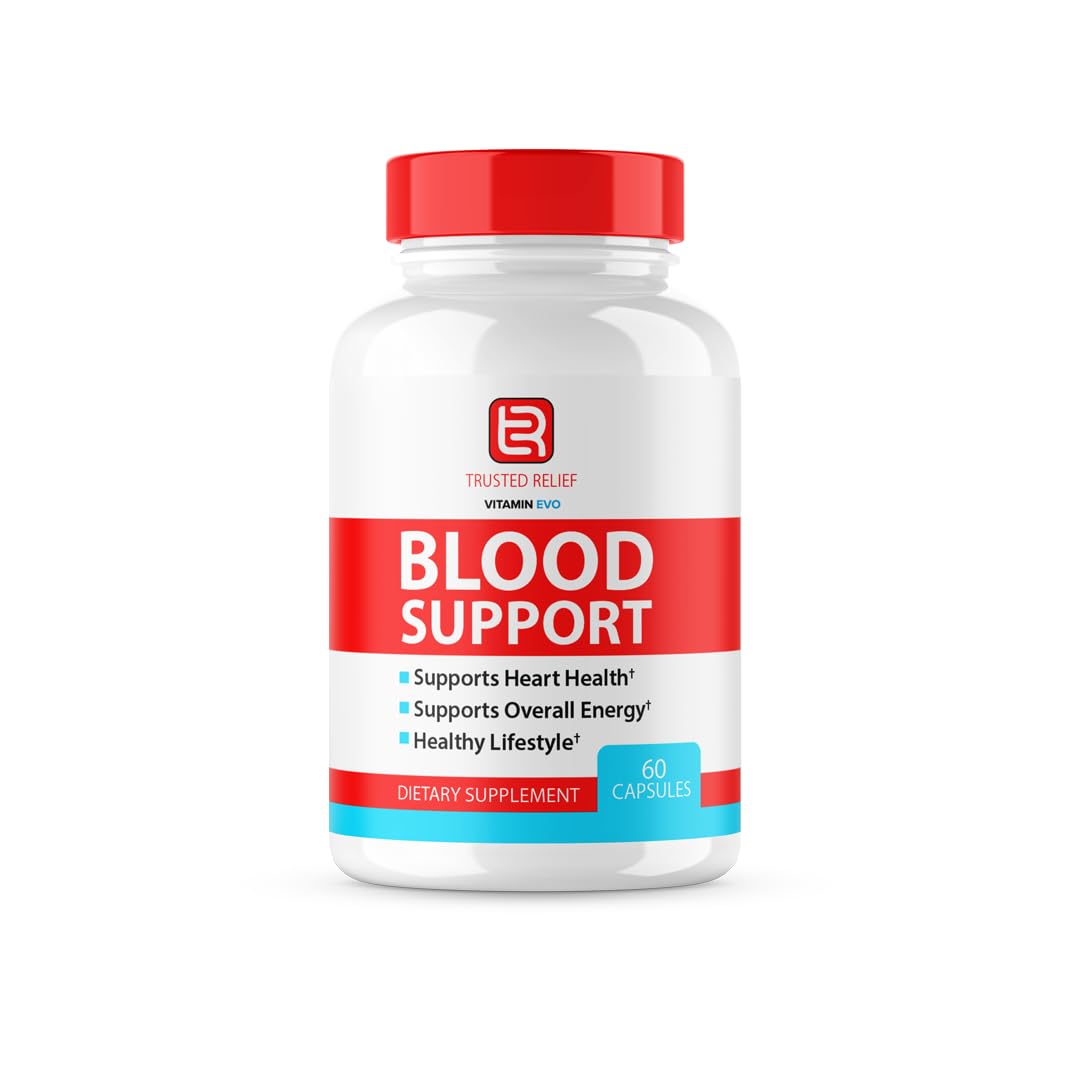 (2 Pack) Trusted Relief Blood Support Capsules, Trusted Relief Advanced Strength Glycogen Reviews Healthy Levels Support Supplement, TrustedRelief Maximum Blood Support Formula Supplement (120 Caps) Vitamin Evo Au supplements