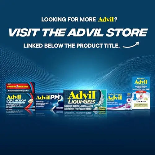Advil Ibuprofen Coated Caplets Pain Reliever and Fever Reducer 200 Milligram 24Ct Advil Au supplements