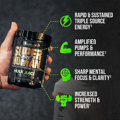 ALPHA LION Superhuman Pre Workout Powder & Post Workout Recovery Bundle, Sustained ALPHA LION Au supplements