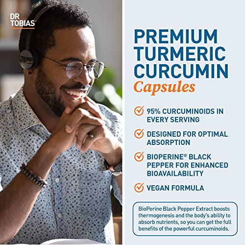 Dr. Tobias Turmeric Curcumin Supplement with BioPerine & Black Pepper, Extra Strength Dr. Tobias Au supplements