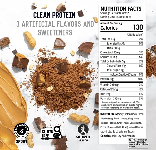 Ascent 100% Whey Protein Powder - Post Workout Whey Protein Isolate, Zero Artificial Ascent Au supplements