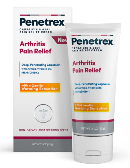 Penetrex Arthritis Warming Pain Relief Cream - Deep Penetrating Capsaicin with Arnica, Vitamin B6 & MSM(DMSO2) - Apply to Hands, Wrists, Feet, Knees, Elbows and Other Affected Areas, 2 oz PenetrexAU supplements