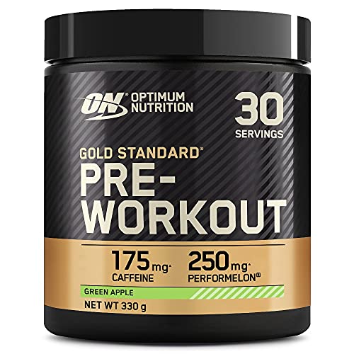Optimum Nutrition Gold Standard Pre Workout Green Apple Flavoured Powder, 330g Optimum Nutrition Au supplements