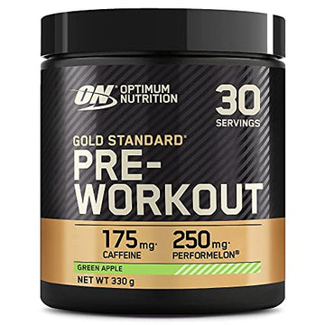 Optimum Nutrition Gold Standard Pre Workout Green Apple Flavoured Powder, 330g Optimum Nutrition Au supplements