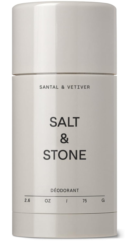 Salt & Stone Aluminum Free Deodorant | Extra Strength 48 Hour Protection for Women & Men | Made with Seaweed Extracts, Niacinamide & Prebiotics | Santal & Vetiver Salt & StoneAu supplements
