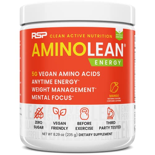 RSP Nutrition Mango Aminolean Amino Acid Supplement Powder, 8.29 OZ RSP NUTRITIONUS supplements