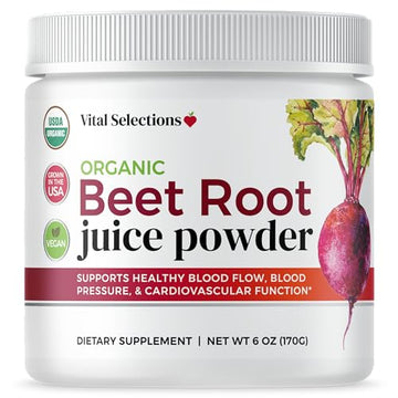 Vital Selections 100% Organic Beet Root Juice Powder, Highest Purity and Potency Vital Selections Au supplements