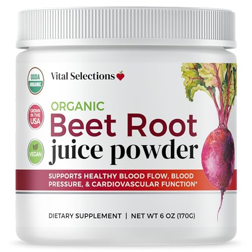 Vital Selections 100% Organic Beet Root Juice Powder, Highest Purity and Potency Vital Selections Au supplements