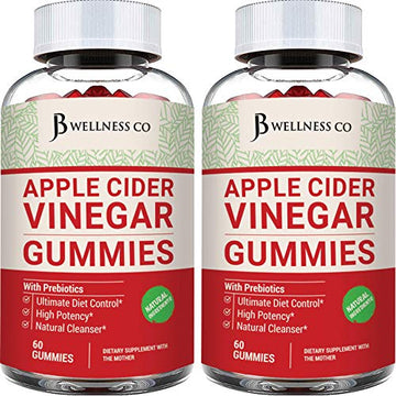(2-Pack | 120 Gummies) Premium Apple Cider Vinegar Gummies - Raw, Natural, Unfiltered ACV JB Wellness Co Au supplements
