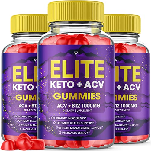 (3 Pack) Elite Keto ACV Gummies AVC, Elite Keto Plus ACV Advanced Weight Loss Gummies FyvusUS supplements