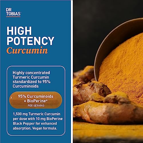 Dr. Tobias Turmeric Curcumin Supplement with BioPerine & Black Pepper, Extra Strength Dr. Tobias Au supplements