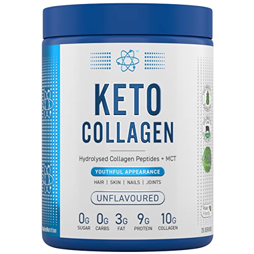 Applied Nutrition Keto Protein Powder, Hydrolysed Collagen Peptides + MCT Healthy Fats & Skin, Ketogenic & Paleo Diet Applied NutritionAU supplements