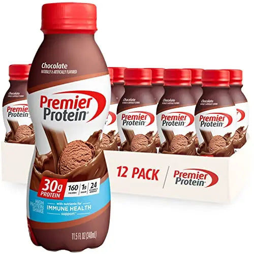 Premier Protein Shake, Chocolate, 30g Protein 1g Sugar 24 Vitamins Minerals Nutrients Premier ProteinAU supplements