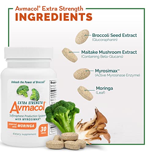 Avmacol Extra Strength #1 Researched Sulforaphane-Producing Brand for Detoxification Nutramax Laboratories Au supplements