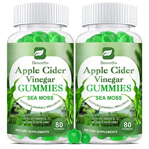 B BEWORTHS Apple Cider Vinegar & Sea Moss Gummies, Organic ACV Gummies B BEWORTHS uk supplements