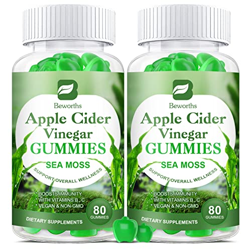 B BEWORTHS Apple Cider Vinegar & Sea Moss Gummies, Organic ACV Gummies B BEWORTHS Au supplements