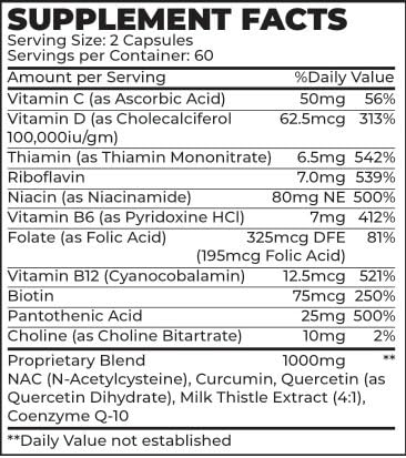 Restorio™ Metabolic Health Support Capsules - Liver & Inflammation Support - Hangover Prevention - Exercise Recovery - 120 Capsules Restorio Au supplements