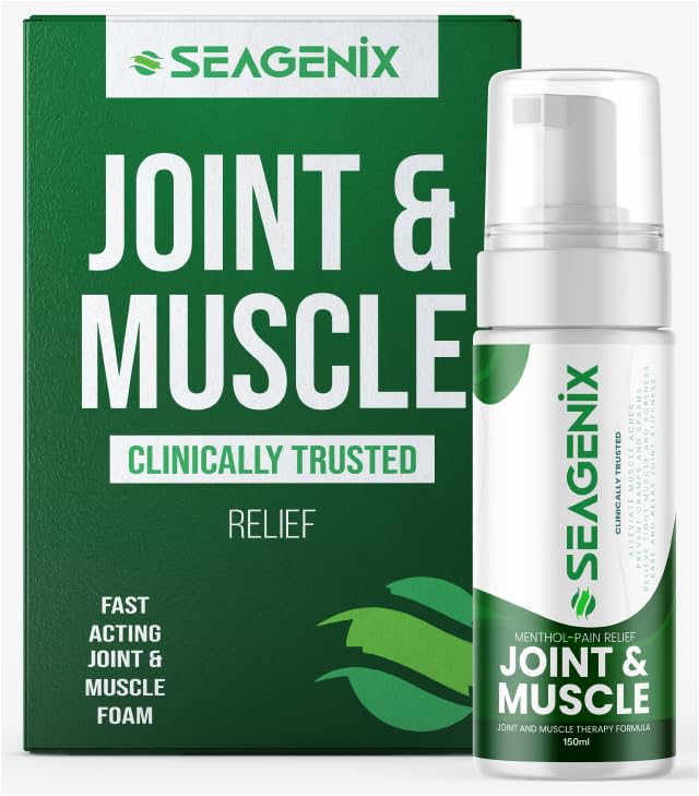 Seagenix Menthol Relief Muscle and Joint Foam - Magnesium Spray Menthol Formula - Joint and Muscle Relief – Relax Tight Muscles – Ease Muscle Cramps Fast - All Natural – Relief for Legs, Neck, Back. Seagenix Au supplements