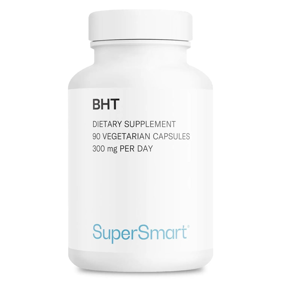 Supersmart - BHT Supplement 300mg per Day - Butylated Hydroxytoluene | Non-GMO & Gluten Free - 90 Vegetarian Capsules Supersmart Au supplements