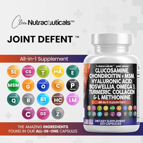 Clean Glucosamine Chondroitin MSM Turmeric Hyaluronic Acid Boswellia Clean Nutraceuticals Au supplements