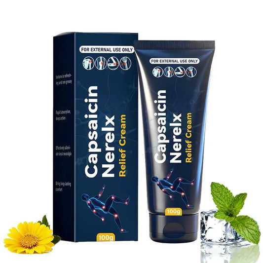 QYGCHUSIN Capsaicin Neuropathy Relief Cream with Arnica, Menthol, MSM & Glucosamine, Soothing Cream for Feet, Hands, Legs, Joints, Waist & Muscles, 100g,1pack QYGCHUSINAU supplements