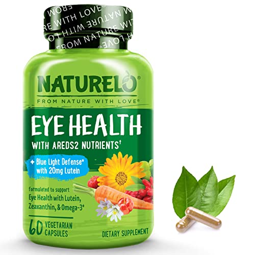NATURELO Eye Vitamins - AREDS 2 Formula Nutrients with Lutein, Zeaxan NATURELO Au supplements