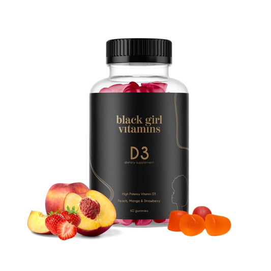 Black Girl Vitamins - Vitamin D3 Gummies, for Immune, Energy, and Bone Support, 2000IU (50mcg) Vitamin D per Serving Black Girl VitaminsUS supplements
