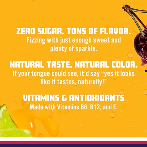Sparkling Ice, Cherry Limeade Sparkling Water, Zero Sugar Flavored Water, with Vitamins Sparkling ICE Au supplements