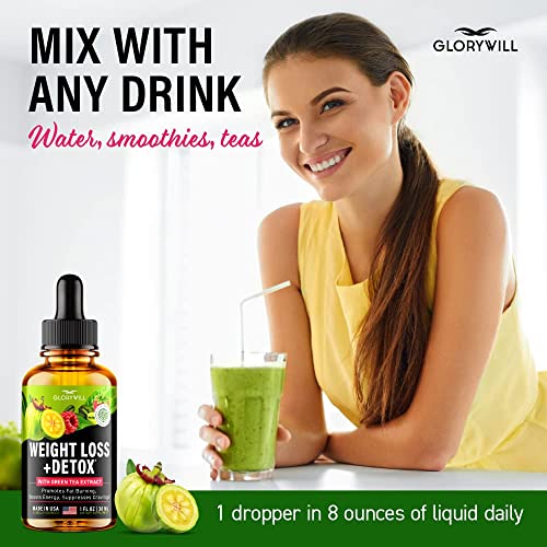 Weight Loss Drops Natural Detox Made in USA - Diet Drops for Fat Loss - Effective Appetite FQQF Au supplements